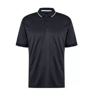 Island Green Mens Performance Polo Shirt / Black